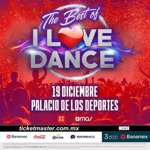 Boleto doble para I love dance