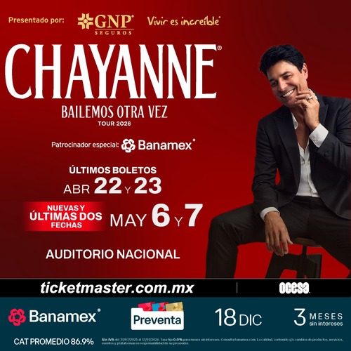 Boleto doble Chayanne 