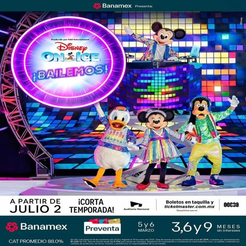 Boleto doble para Disney on ice 